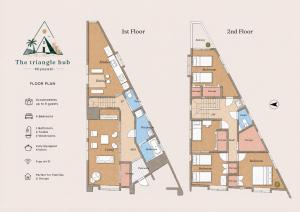 a floor plan of the triangle hub at The triangle hub Miyazaki in Miyazaki
