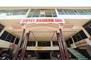 a hotel konkan inn with a sign on it at Hotel Konark INN in Bareilly