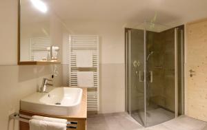 Koupelna v ubytování Residence Rautal B&B ***S