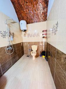 a bathroom with a shower and a toilet in a room at Dara guest House in Aswan +29 photos