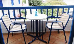 Balkón nebo terasa v ubytování Ostria Eressos Rooms