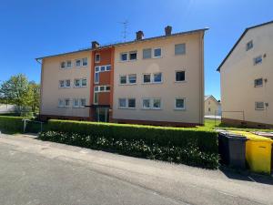two buildings on the side of a street at Schwarzwald Loft in Villingen-Schwenningen