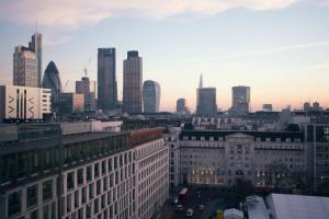 a view of a city skyline with tall buildings at Montcalm Royal London House, London City in London