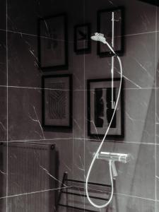 a bathroom with a shower with a shower head at Le Grand Rivage in Verdun-sur-Meuse +36 photos