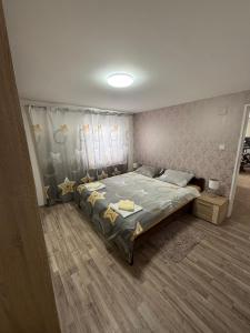 a bedroom with a large bed in a room at Deskom Stan na dan in Despotovac