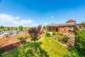 an aerial view of a house with a yard at Ballygate Stable in Beccles