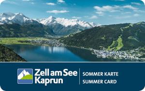 uma imagem de um lago com montanhas ao fundo em Alm Appartements ZellamSee em Zell am See