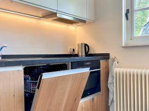 a kitchen with a sink and a dishwasher at Gastenhuis Deurnink in Vorden +25 photos