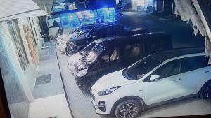 a row of parked cars in a garage at Northview Hotel Hunza in Hunza Valley