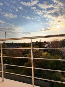 a view of a city from a balcony at NV Apartments 2 in Volodymyr-Volynskyi