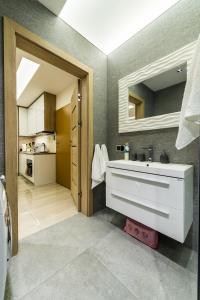 Koupelna v ubytování Komfortowy Apartament nad Niegocinem