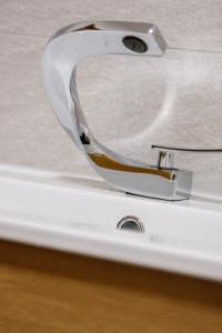 a close up of a door handle on a drawer at Apartement Elsterblick in Gera