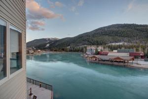 a view of a river from a house at Lakeside 1485 by SummitCove Lodging in Colorado in Keystone