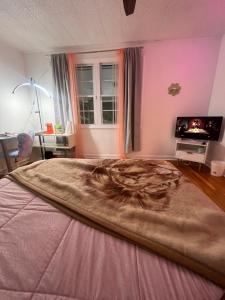 a bedroom with a large bed in a room at Bankston A in Marietta