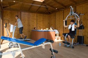 Fitness centrum a/nebo fitness zařízení v ubytování Hotel Acquario