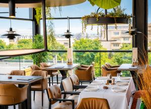 Restaurant o un lloc per menjar a Hotel Leskovac