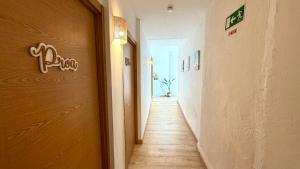 an empty hallway with at Hostal playa Dreams náutico Adults in Garrucha