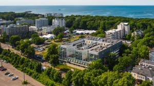 an aerial view of a building in a city at Royal Tulip Sand Kolobrzeg in Kołobrzeg