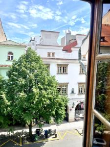 a view of a building from a window at TINY HOUSE Old Town in Prague