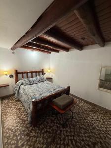 a bedroom with a bed and a chair in it at Dulce Claudina 3 in Mercedes
