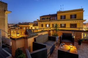 a view of a building from a balcony at Rooftop St. Peter in Rome