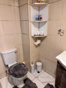 a bathroom with a toilet and a sink at Luxe spot in Johannesburg +15 photos