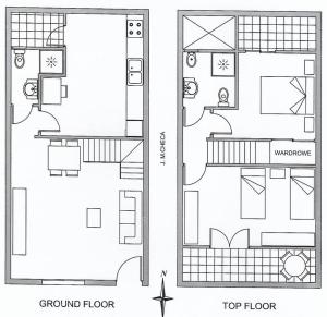 The floor plan of Casa Lenore