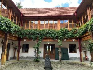 a building with ivy growing on the side of it at Cabana Wittmann in Rusca