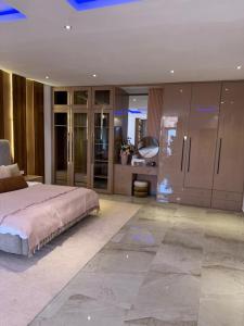 a large bedroom with a large bed and a bathroom at La villa Bella Vista in Somone +47 photos