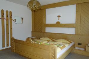 Postel nebo postele na pokoji v ubytování Haus Bergfried