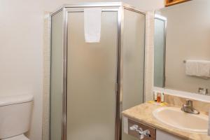 a bathroom with a shower and a sink at Granada Hotel Santa Clara in Santa Clara +59 photos