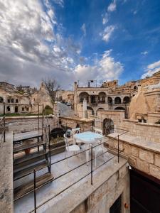 a view from the roof of a building at Masar Cave Konak in Ortahisar