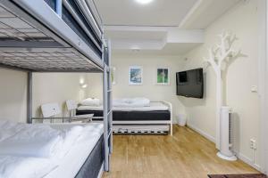 Krevet ili kreveti na sprat u jedinici u okviru objekta City Hostel