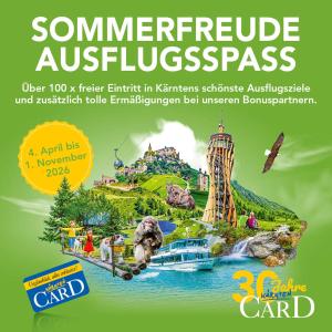 a flyer for a summerville australiasustainable amusement park at Appartements MAGLOV in Bad Kleinkirchheim