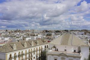 a view of a city from the roof of a building at Thompson Seville, by Hyatt in Seville