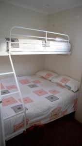 a bedroom with a bunk bed with a ladder at Iconic Luxury & Ocean Views in Apollo Bay +21 photos