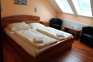 Postel nebo postele na pokoji v ubytování Lachtalhaus