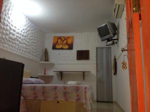 TV a/nebo společenská místnost v ubytování Pousada Golfinho
