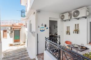 a view of a hallway of a house at Dimitra's House in Glossa