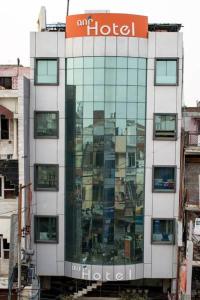 a building with a hotel sign on top of it at ANR Hotels in Lucknow