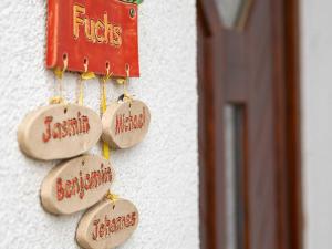 a group of rocks hanging on a wall at Ennerla Hof in Pottenstein +75 photos