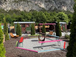 a park with a playground with a bunch of play equipment at an der GEIERWAND in Haiming