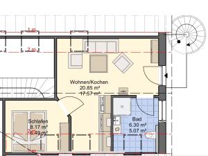 a floor plan of a house at Haus Lindenstraße 3 in Beckdorf