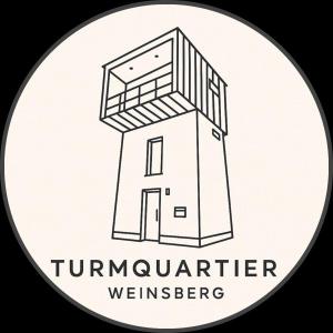 a drawing of a tower with the words turnaround weisenber at Turmquartier Weinsberg in Weinsberg