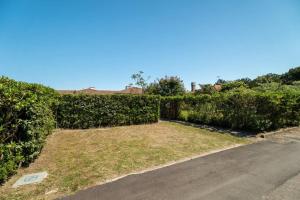 a hedge next to a road next to a street at Margareta in Caleri