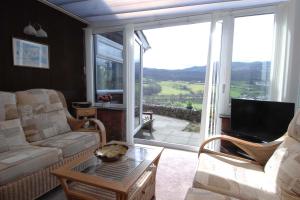 A seating area at Dwy Olwyn