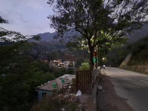 a tree on the side of a road at Krishna palace in Pīpalkoti