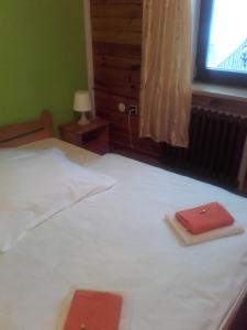 Un pat sau paturi într-o cameră la Hotel Anna