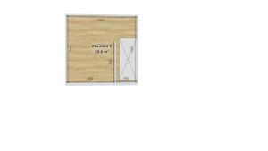 a floor plan of a room with a wooden wall at A l'Orange Sanguine in Binche