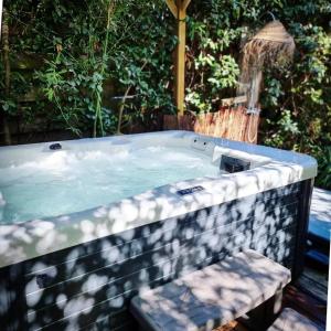 a jacuzziificialificialificialificialificialificialificialificialificialificialificial at Cabane du Bertic in Lège-Cap-Ferret